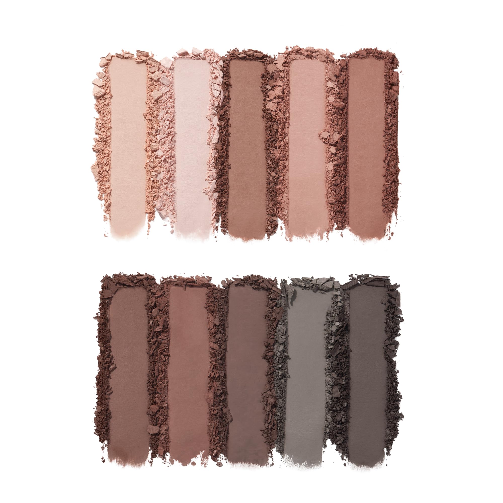 Sombras nude mate de e.l.f. Perfect 10 para delineado suave y transiciones uniformes.