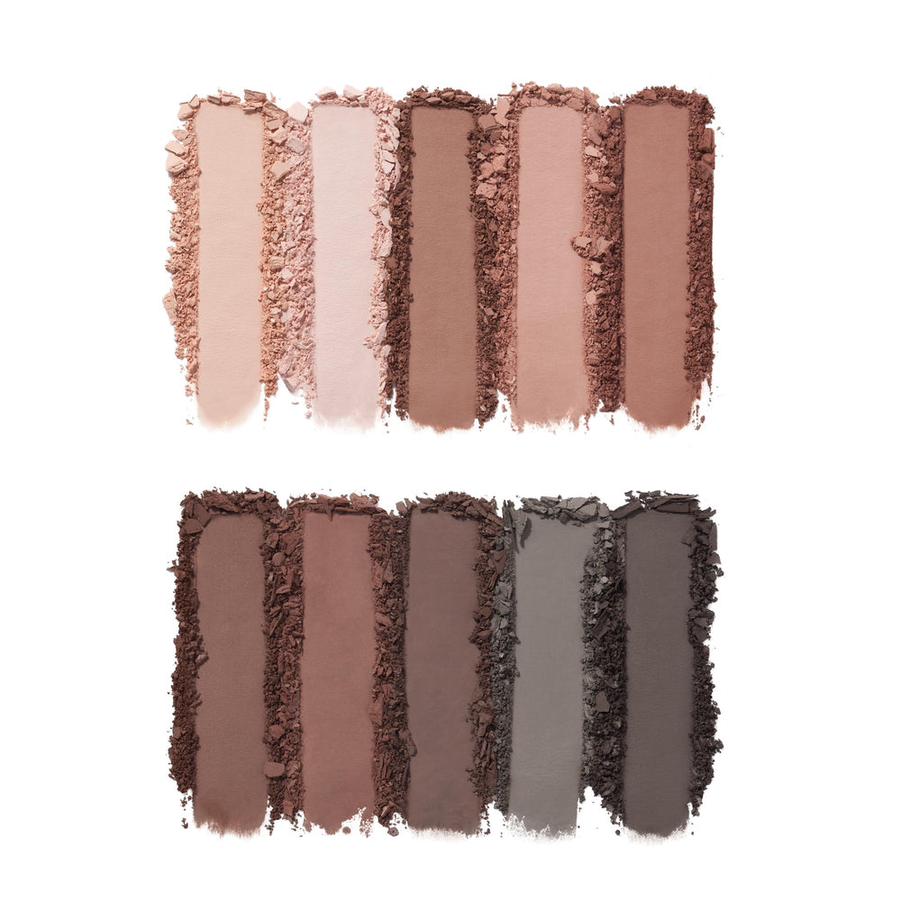Sombras nude mate de e.l.f. Perfect 10 para delineado suave y transiciones uniformes.