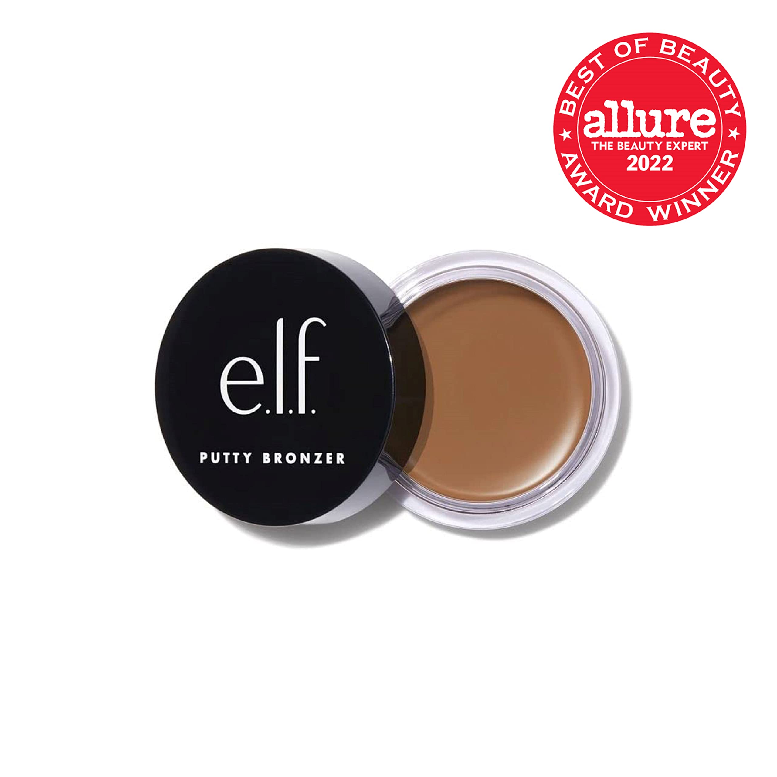 e.l.f. Putty Bronzer aplicación suave para un acabado semimate.