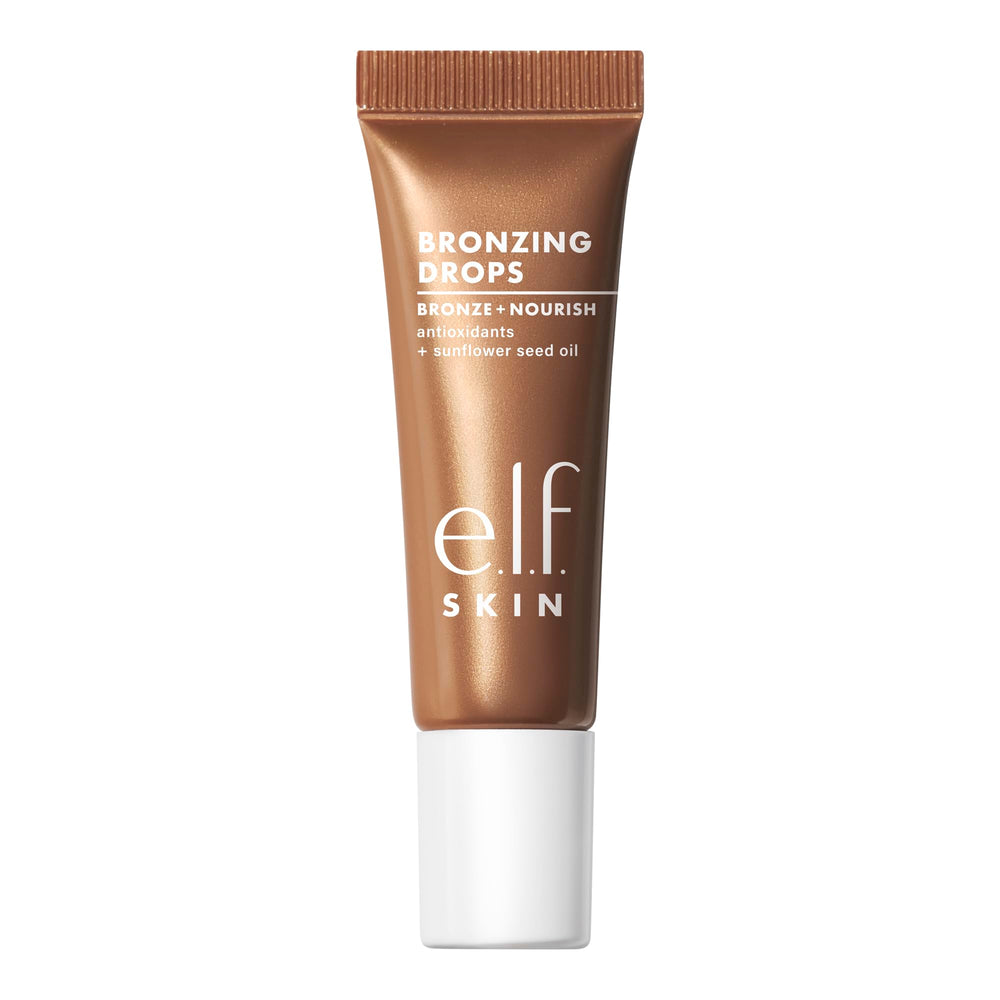 e.l.f. SKIN Bronzing Drops Mini uso en cuerpo para brillo uniforme