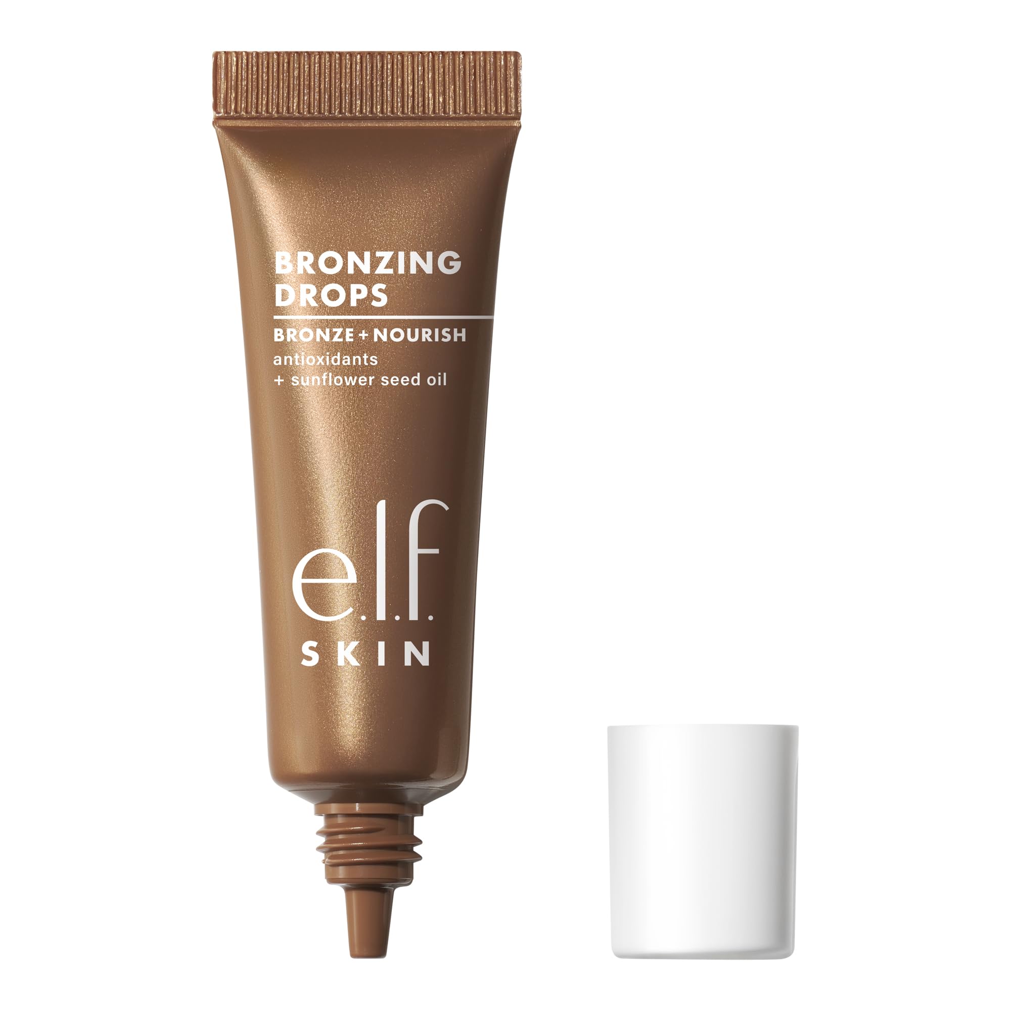 e.l.f. SKIN Bronzing Drops Mini en botella: brillo cálido y personalizado