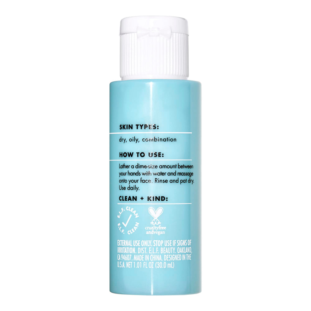 e.l.f. SKIN Holy Hydration Mini piel limpia y fresca tras lavado