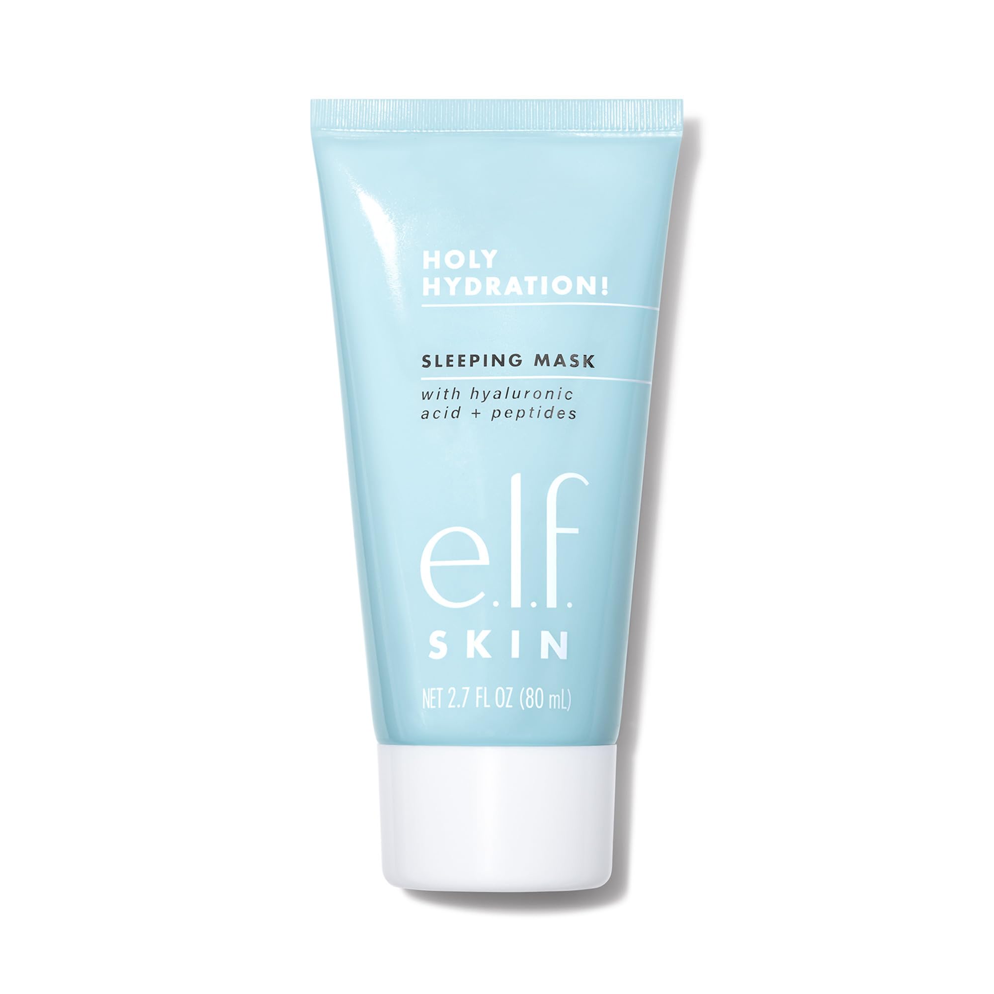e.l.f. Holy Hydration Sleep Mask jar closeup showing rich moisturizing formula
