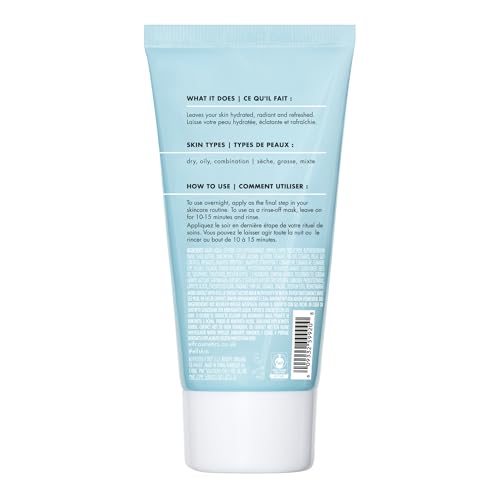 e.l.f. Holy Hydration Sleep Mask jar spread demonstrates creamy texture