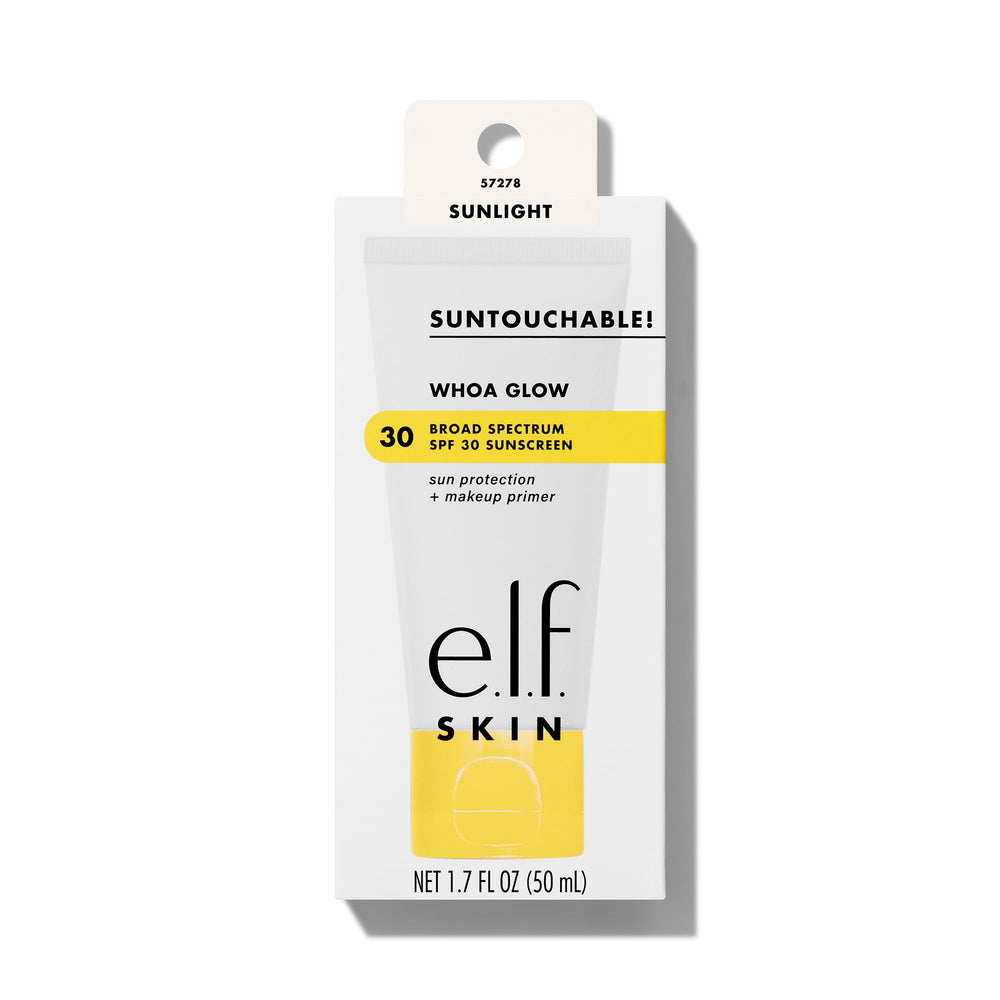 e.l.f. SKIN Suntouchable Whoa Glow SPF 30, aloe y ácido hialurónico para hidratación