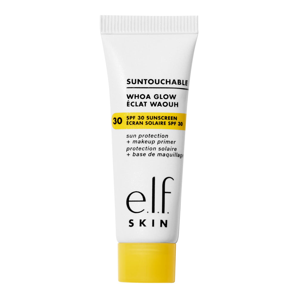 e.l.f. Suntouchable Whoa Glow SPF30 mini bote, brillo suave y protección UV