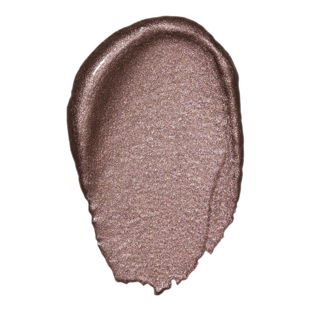 e.l.f. sombra metálica líquida Galaxy muestra, revela brillos intensos en piel.