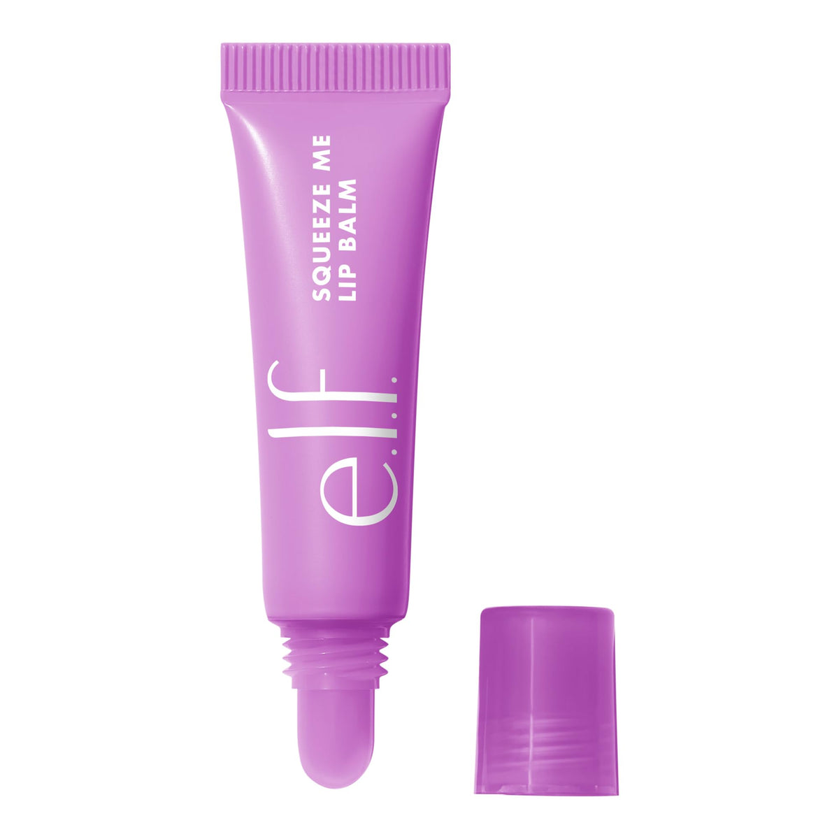 Bálsamo e.l.f. Squeeze Me en tubo, aplicación rápida para labios hidratados.