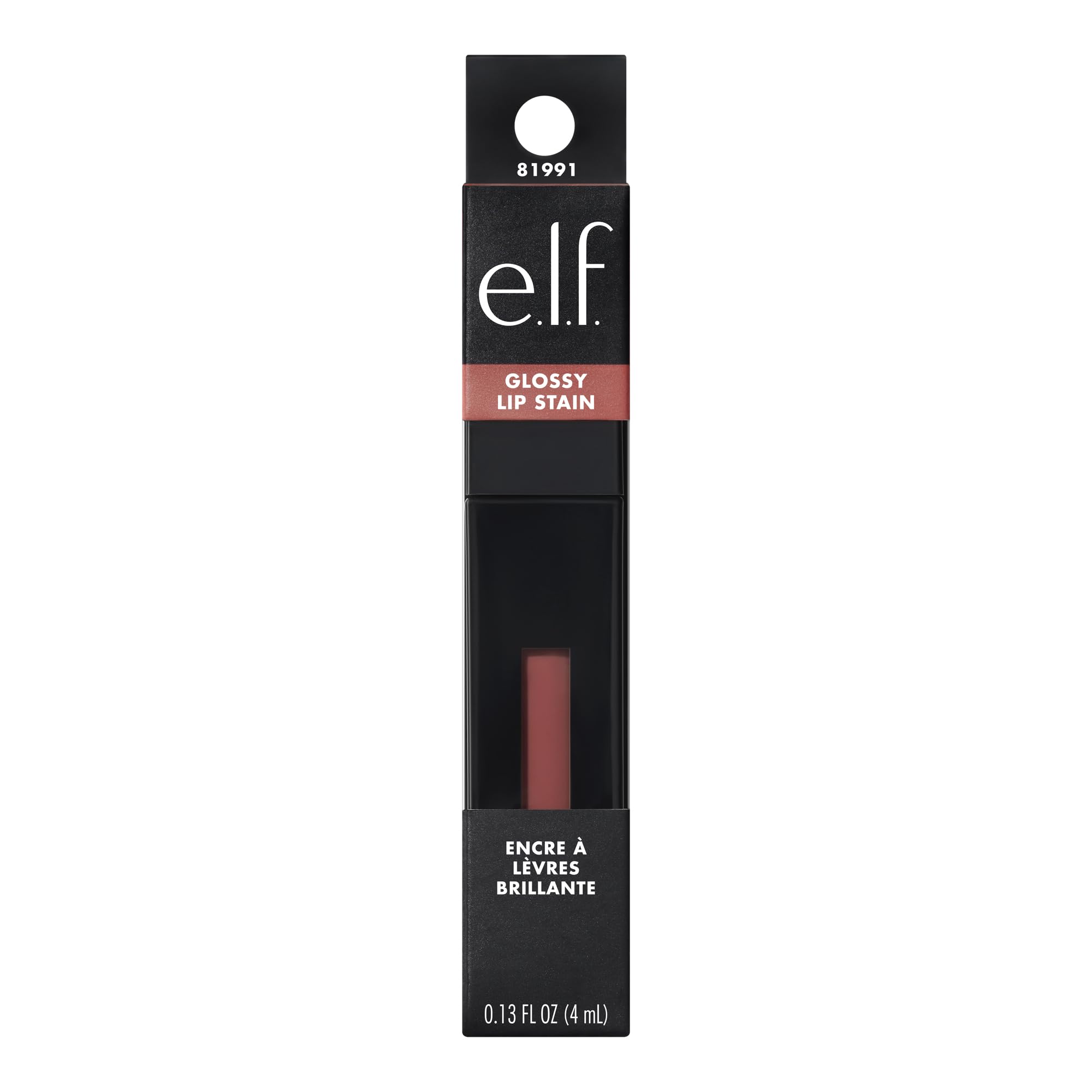 e.l.f. Glossy Lip Stain envase compacto ideal para bolso.