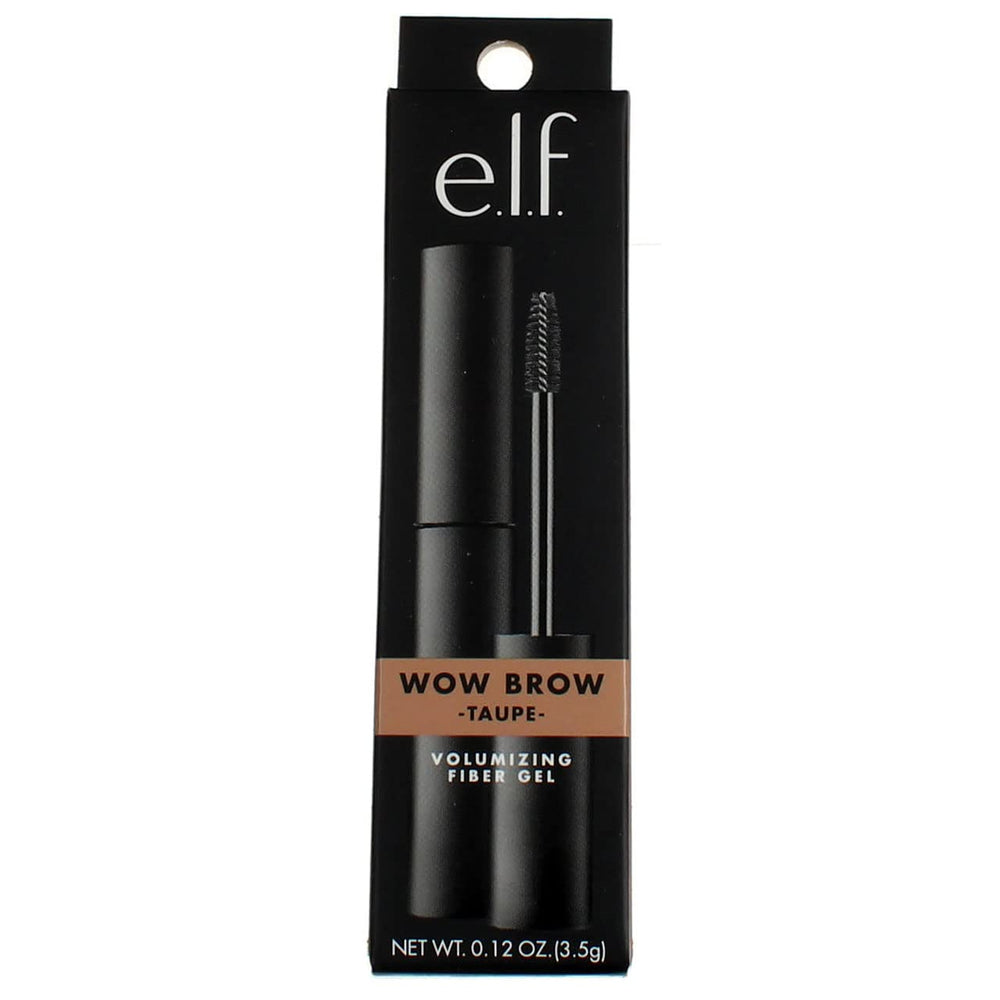 Gel de cejas Wow Brow de e.l.f.: envase y aplicador para aplicación precisa.