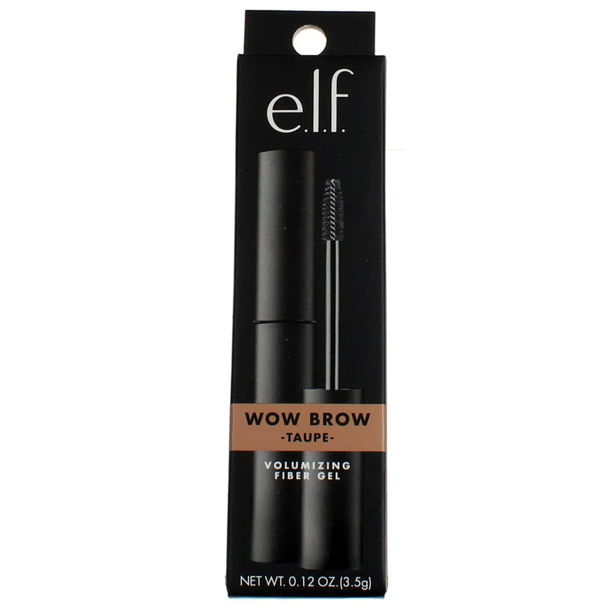 Gel de cejas Wow Brow de e.l.f.: envase y aplicador para aplicación precisa.