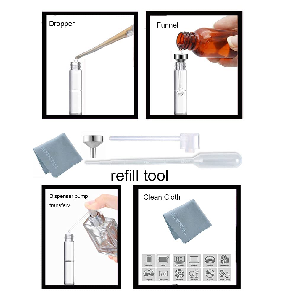 Mini embudo de aluminio Elfenstall para rellenar sin goteos.