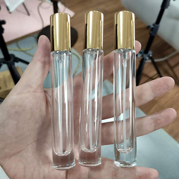 Set de 5 atomizadores Elfenstall oro, ideal para viajes.