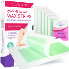 ELIAGLOW set completo de cintas depilatorias para uso en casa, fácil de usar