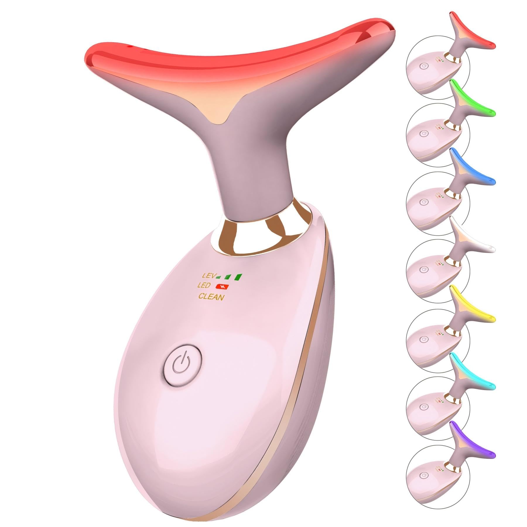 Elishine 7 Color Skin Care Tool, estuche y accesorios incluidos para uso completo.