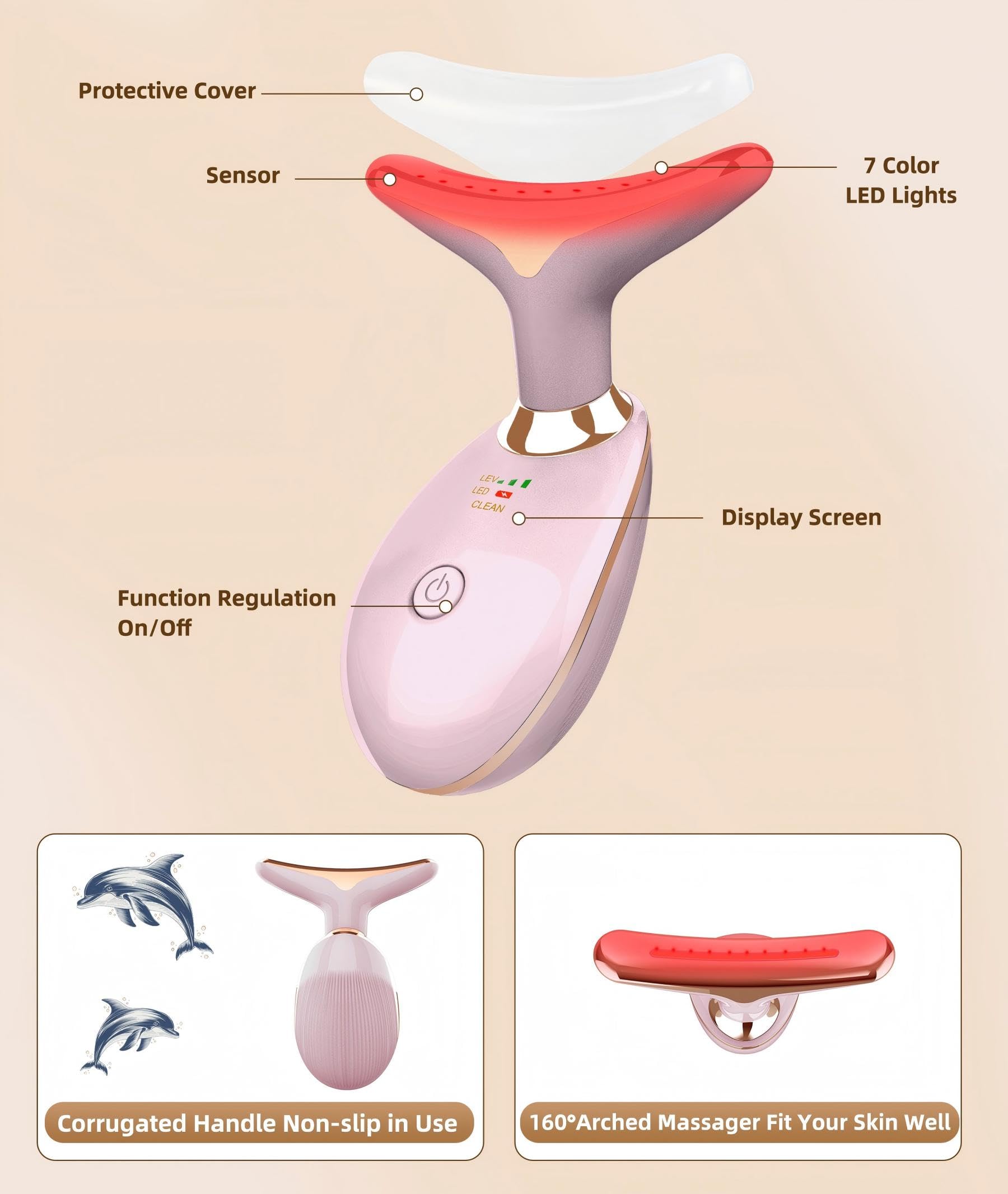 Elishine 7 Color Skin Care Tool, uso portátil para viaje y retoques rápidos.