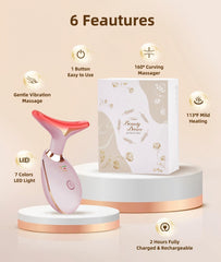 Elishine 7 Color Skin Care Tool, detalle de botones para ajustar colores fácilmente.
