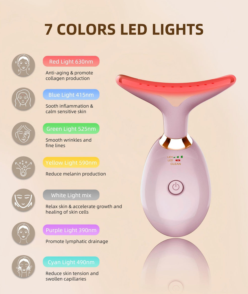 Elishine 7 Color Skin Care Tool, iluminación LED de 7 colores para uso doméstico relajante.