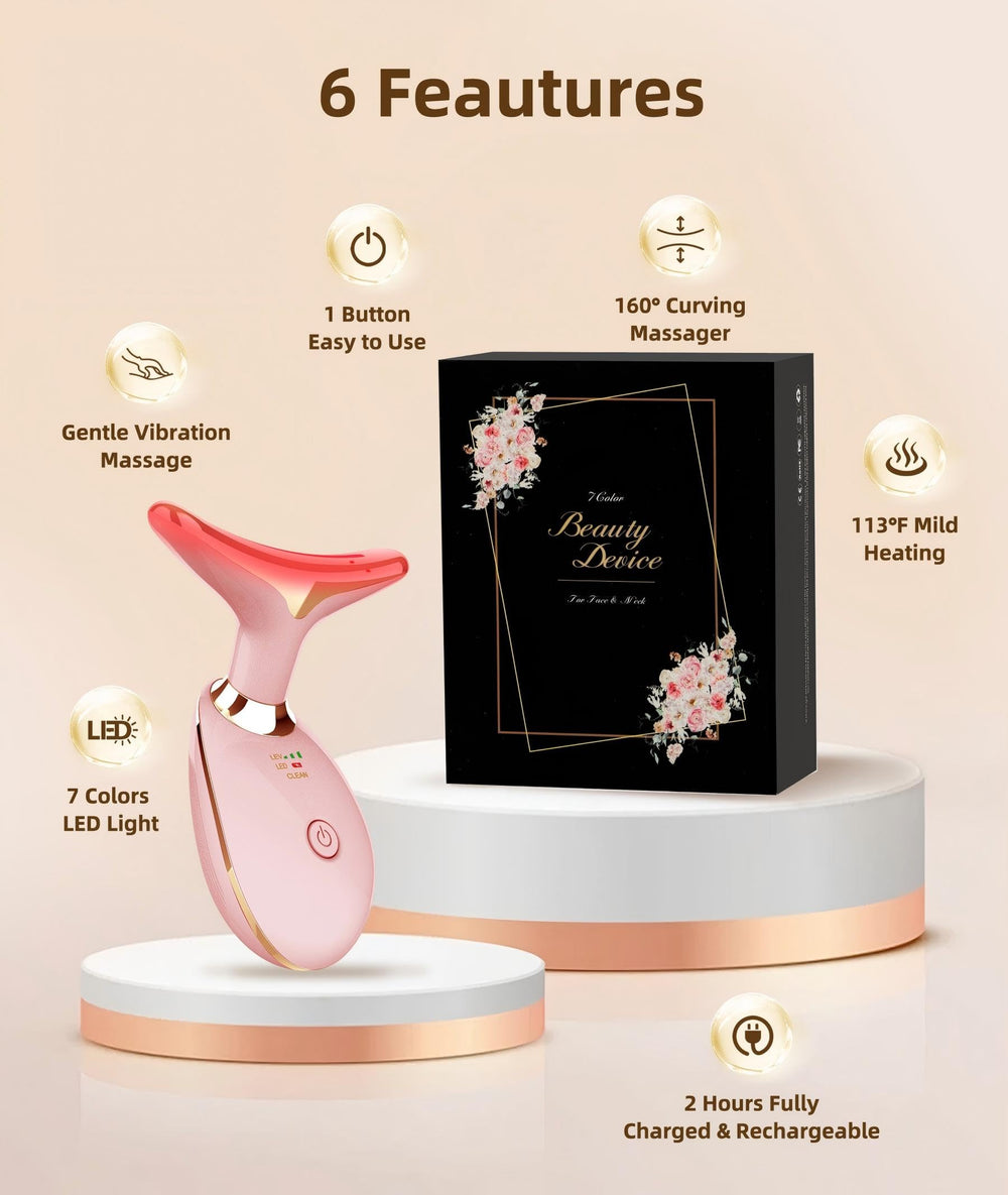 Masseur ELISHINE design compact pour le visage, pratique en déplacement.