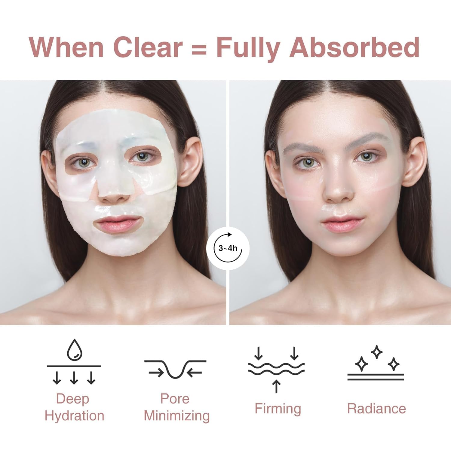 Mascarilla Elixbloom de bio-colageno, mejora firmeza y elasticidad tras uso.