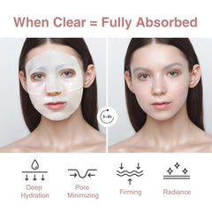 Mascarilla Elixbloom de bio-colageno, mejora firmeza y elasticidad tras uso.