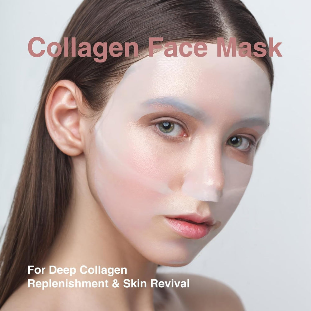 Mascarilla Elixbloom de bio-colageno, minimizacion de poros para tez suave.