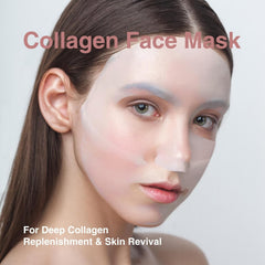 Mascarilla Elixbloom de bio-colageno, minimizacion de poros para tez suave.