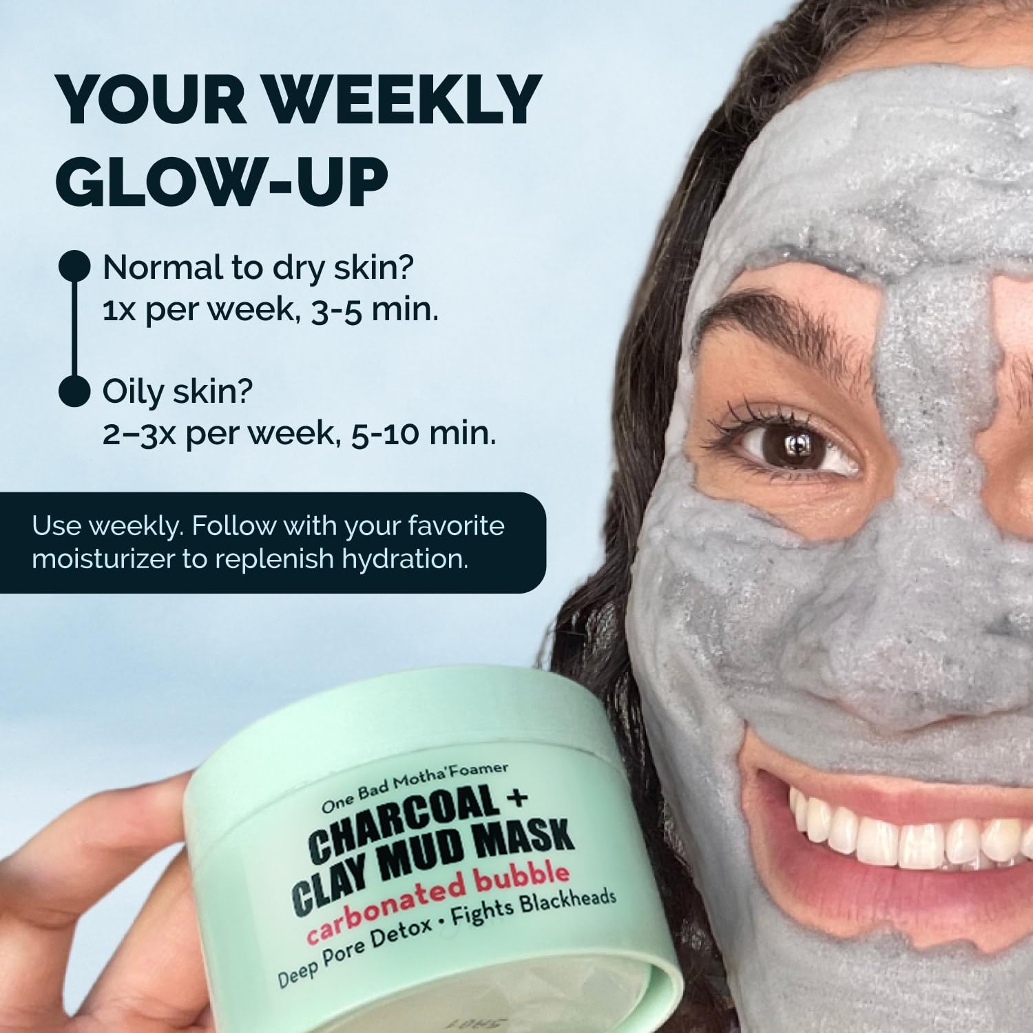 Elizabeth Mott Aplicación Fácil: burbujeo visible durante la aplicación de la mascarilla