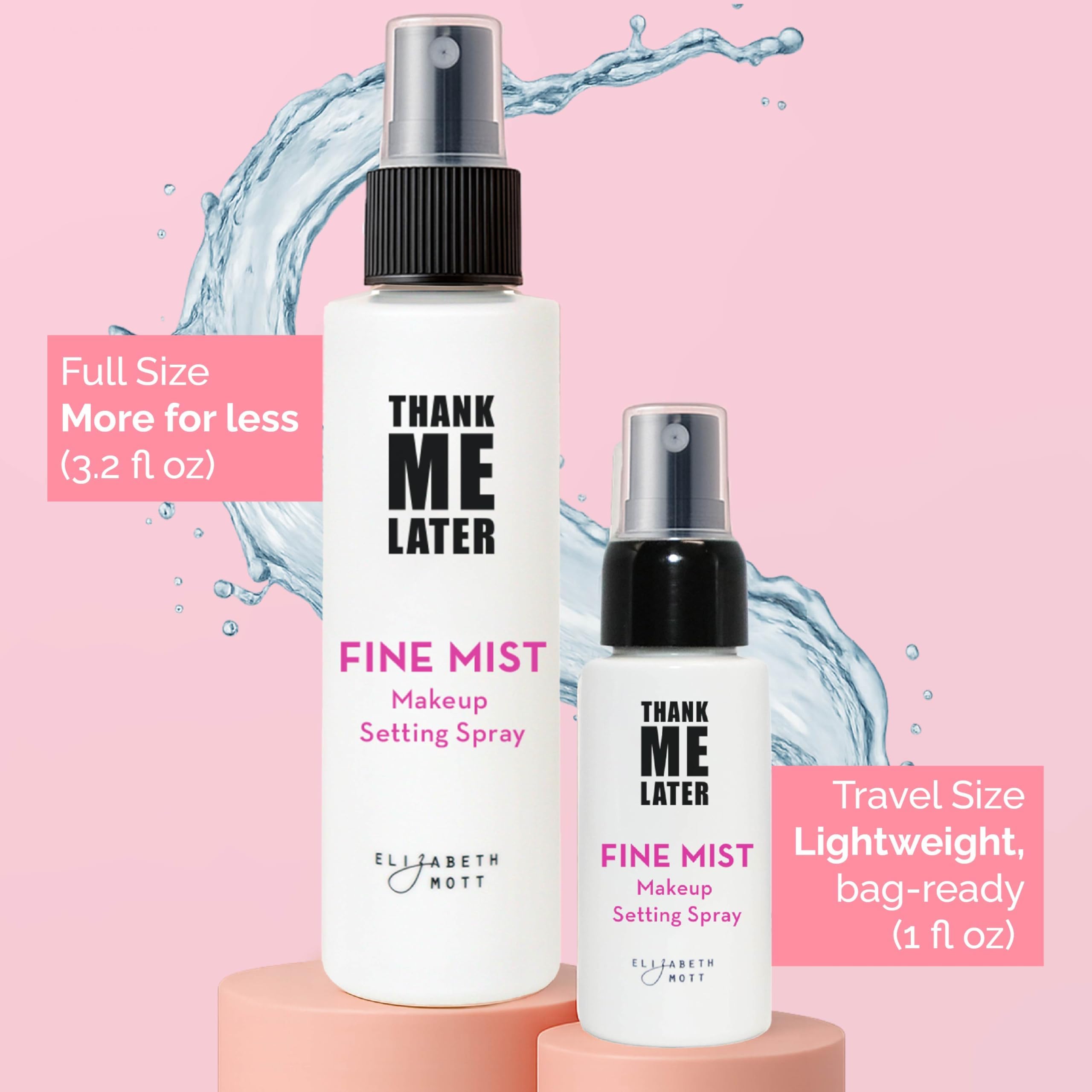 Elizabeth Mott Thank Me Later: aplicación suave para fijar maquillaje.