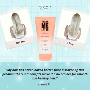 Elizabeth Mott Thank Me Later, envase de 150 ml, práctico para uso diario.
