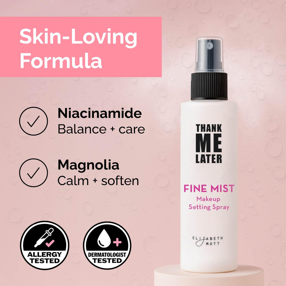 Elizabeth Mott Thank Me Later frasco de 95 mL para retoques duraderos.