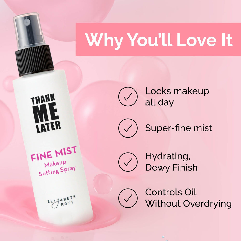 Elizabeth Mott Thank Me Later con niacinamida para piel luminosa.