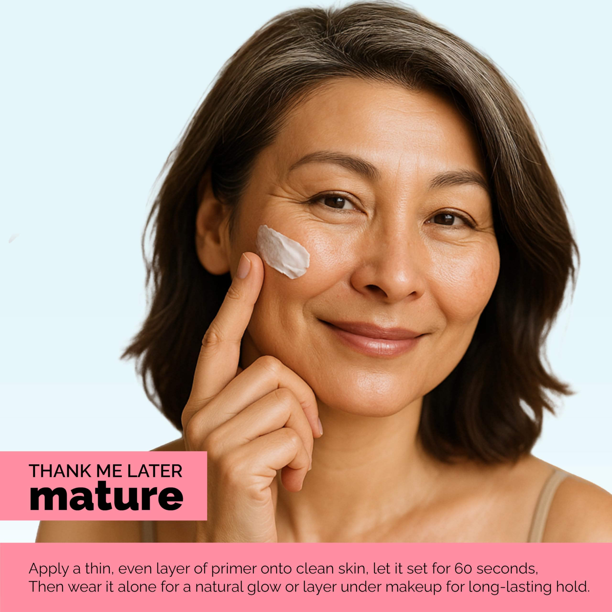 Elizabeth Mott Thank Me Later: fijación de maquillaje de larga duración sin pliegues.