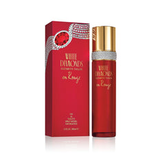 Botella de Elizabeth Taylor White Diamonds En Rouge con diseño elegante.