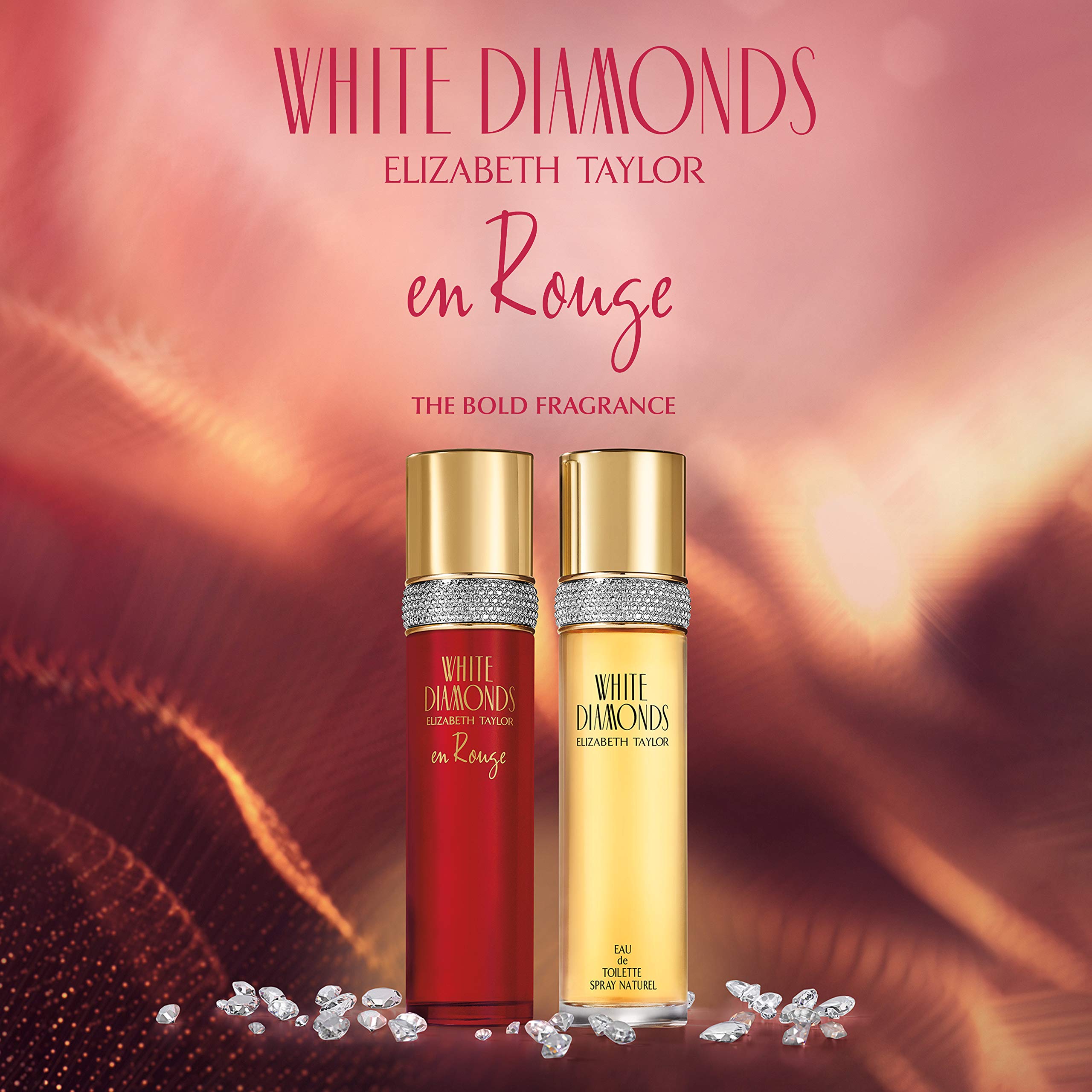 Rociador suave de Elizabeth Taylor White Diamonds En Rouge para uso diario.