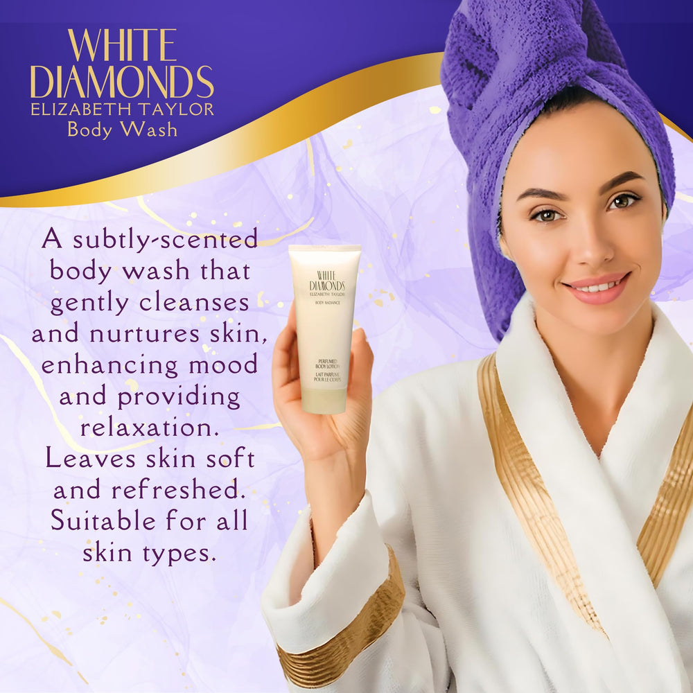Gel de ducha Elizabeth Taylor White Diamonds para ducha aromática