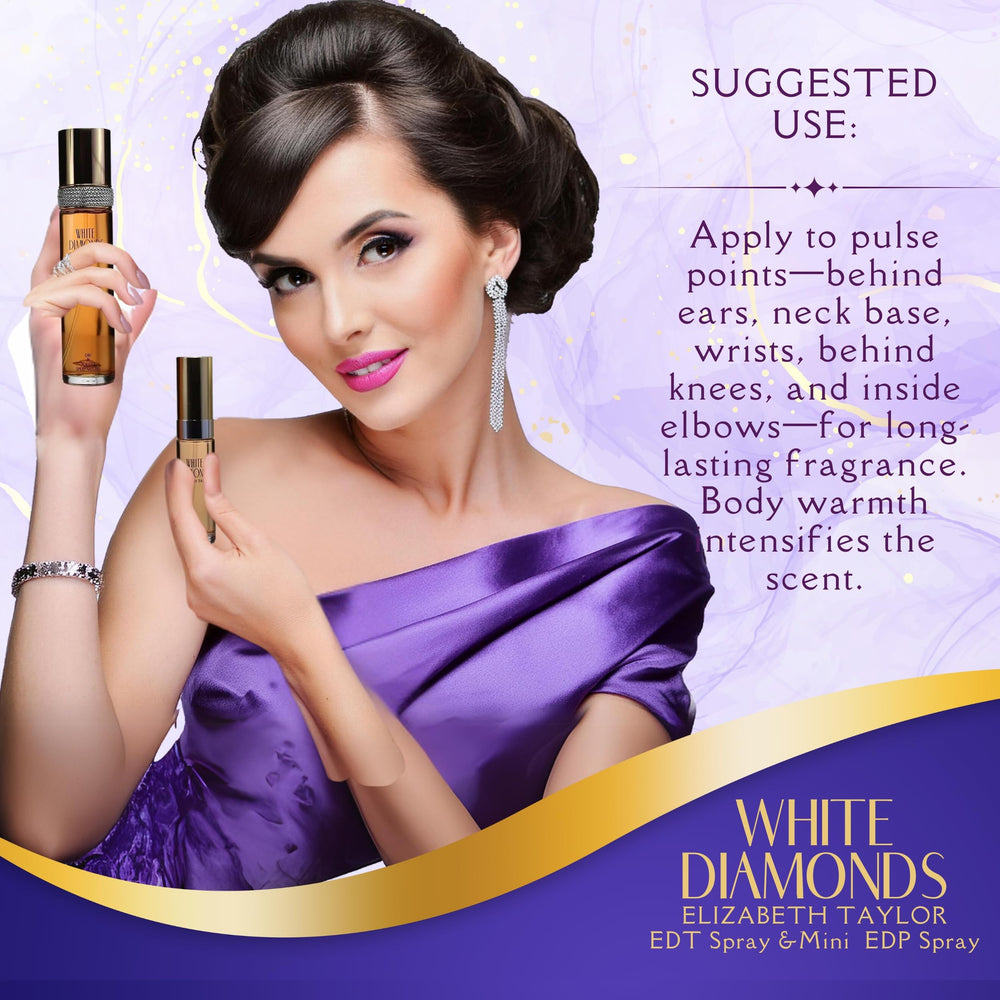 Loción corporal Elizabeth Taylor White Diamonds para piel suave
