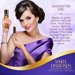 Loción corporal Elizabeth Taylor White Diamonds para piel suave