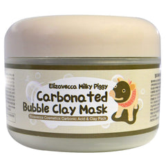 Elizavecca Milky Piggy, botella de mascarilla carbonatada; muestra el envase y la experiencia de limpieza facial.