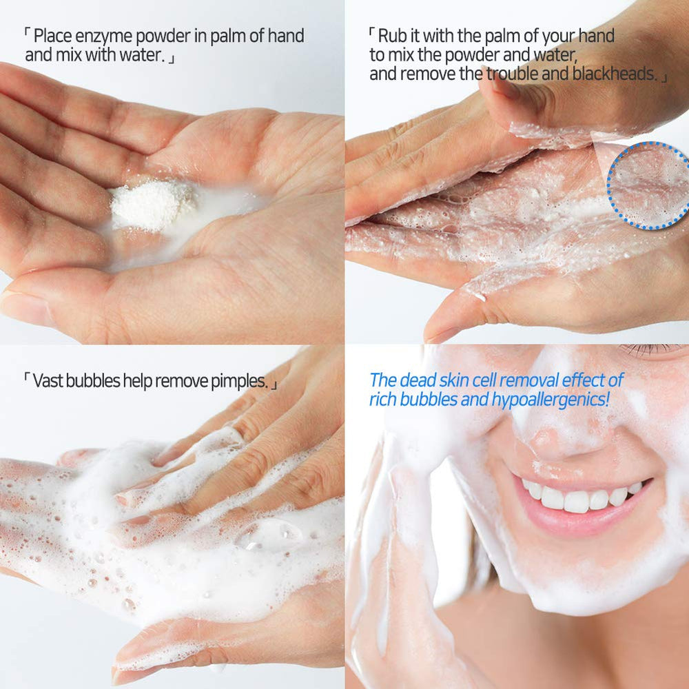 Textura suave de Elizavecca Milky Piggy Hell-Pore Clean Up Enzyme Powder Wash