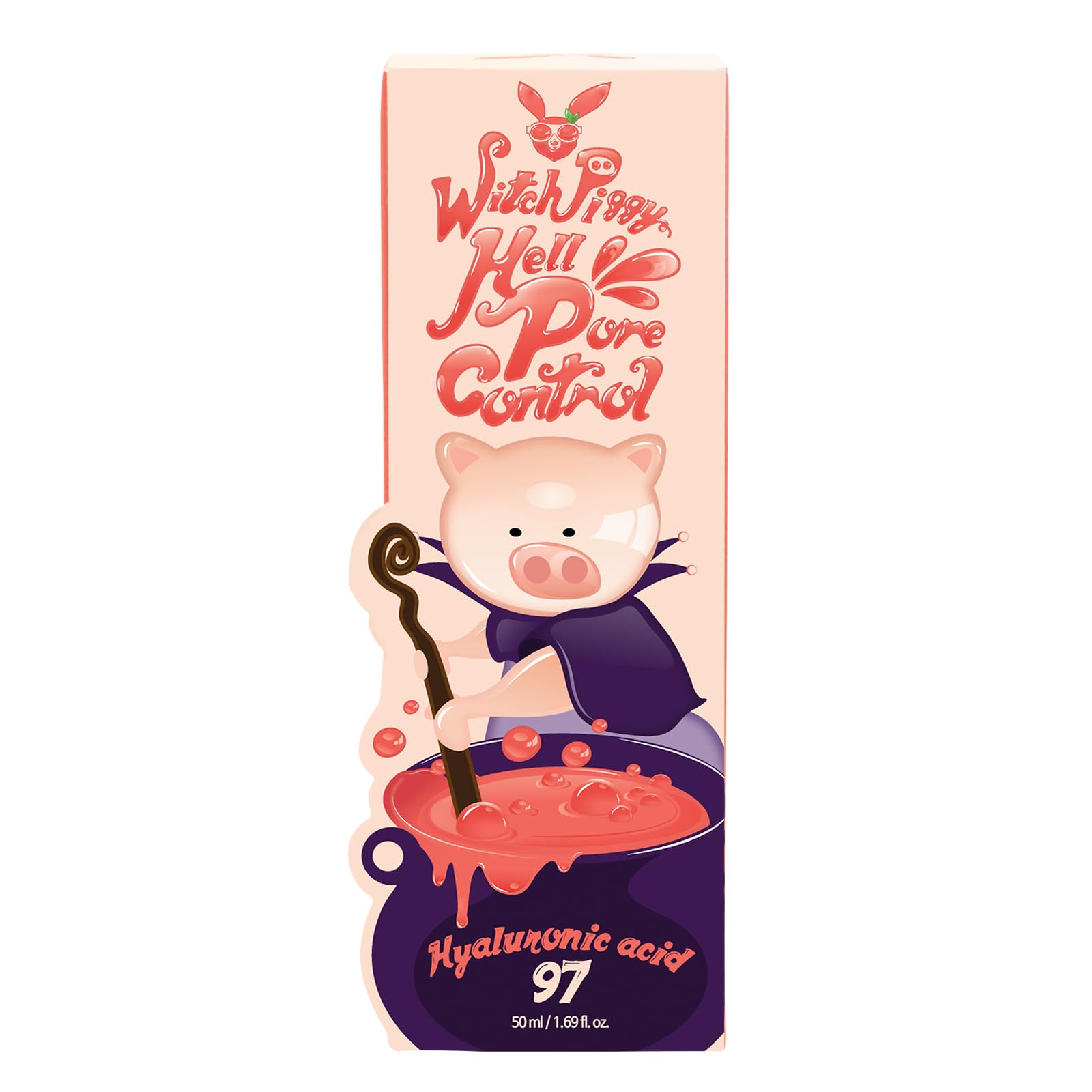 Elizavecca Witch Piggy Hell Pore Control Suero, aplicación suave para disminuir poros aparentes.