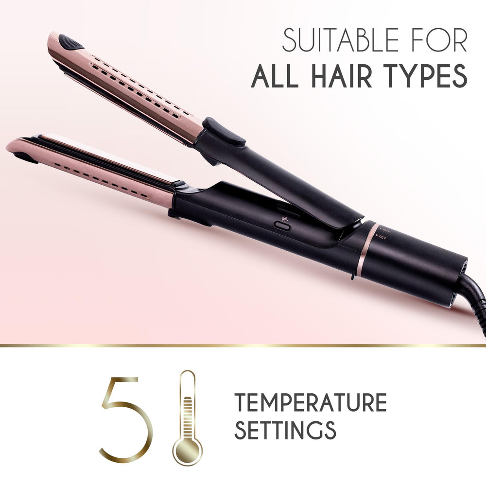 Ella Bella ajuste-temperatura-5-niveles, control personalizado para cada tipo de cabello.