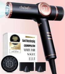 ELLA BELLA secador ionico profesional con difusor para secado suave y brillo