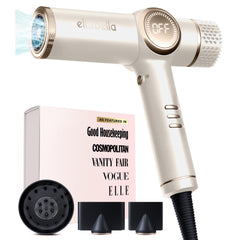 ELLA BELLA secador ionico profesional con difusor para cabello suave y brillante.