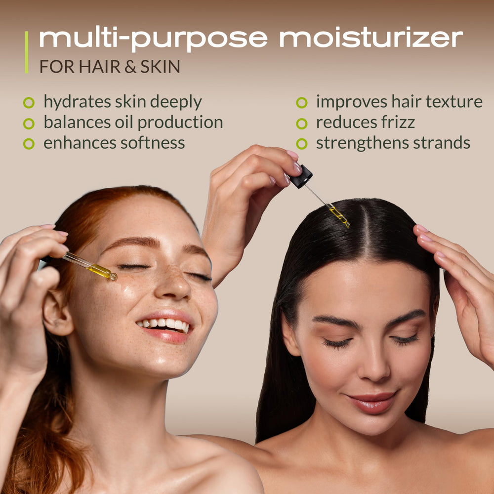 Ella & Eden aceite jojoba para piel nutrida y equilibrada.