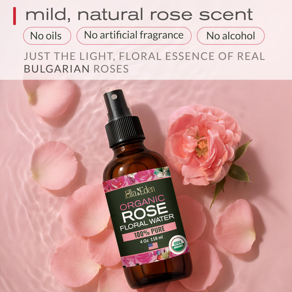 Ella & Eden Agua de Rosa: uso diario para rostro y cabello