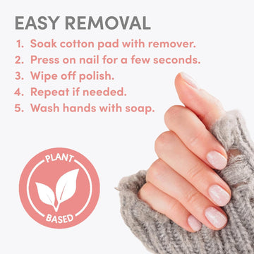 Caja de Ella+Mila con removedor acetona pura lista para gel/acrílico.