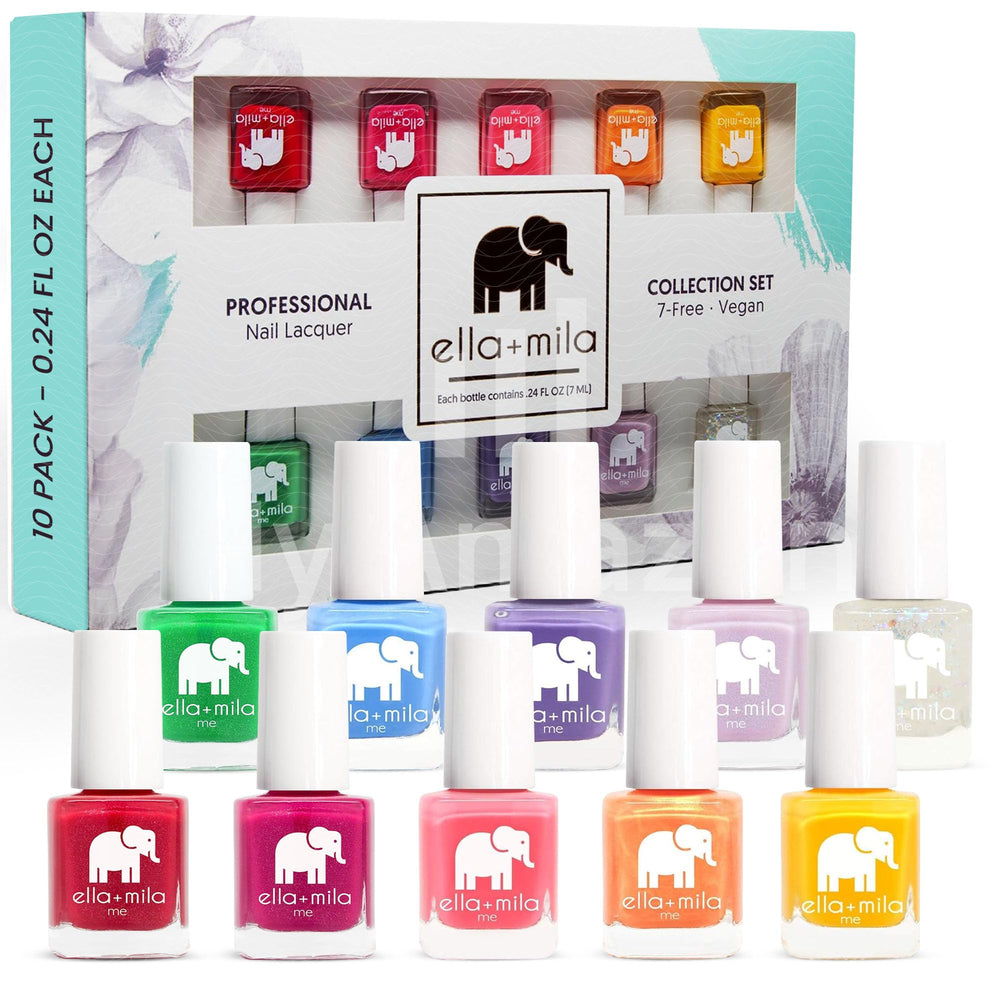 ella+mila esmalte profesional: colores vivos para uñas brillantes y duraderas.