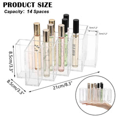 Organizador de perfume acrílico transparente de Elldoo facilita ver cada frasco