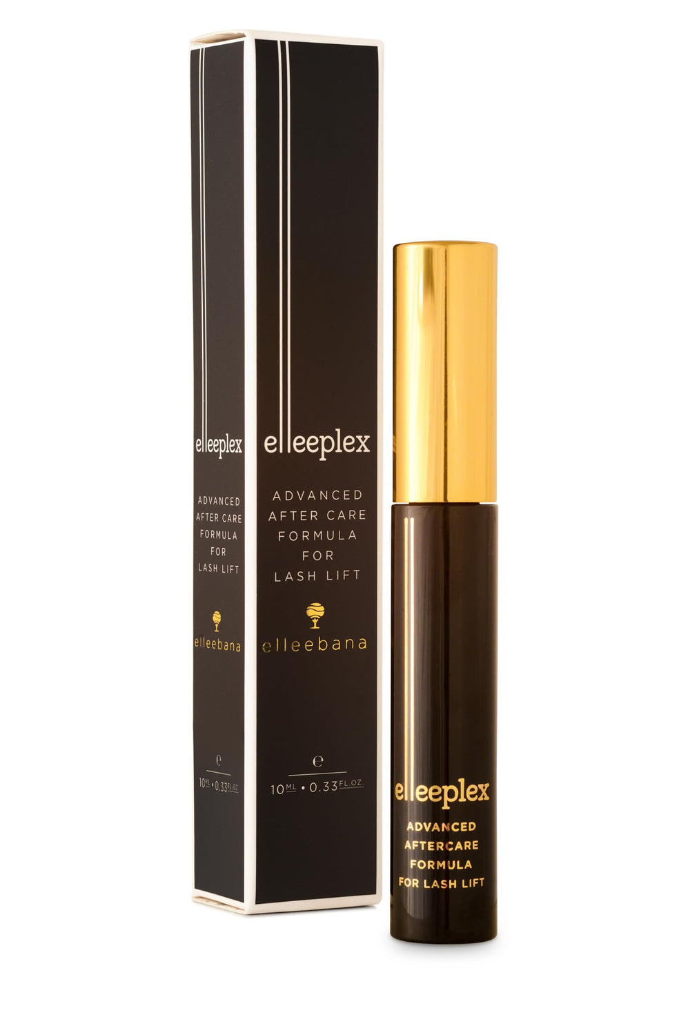 Elleeplex d'Elleebana, bouteille-après-traitement, prolonge douceur et brillance des cils et sourcils